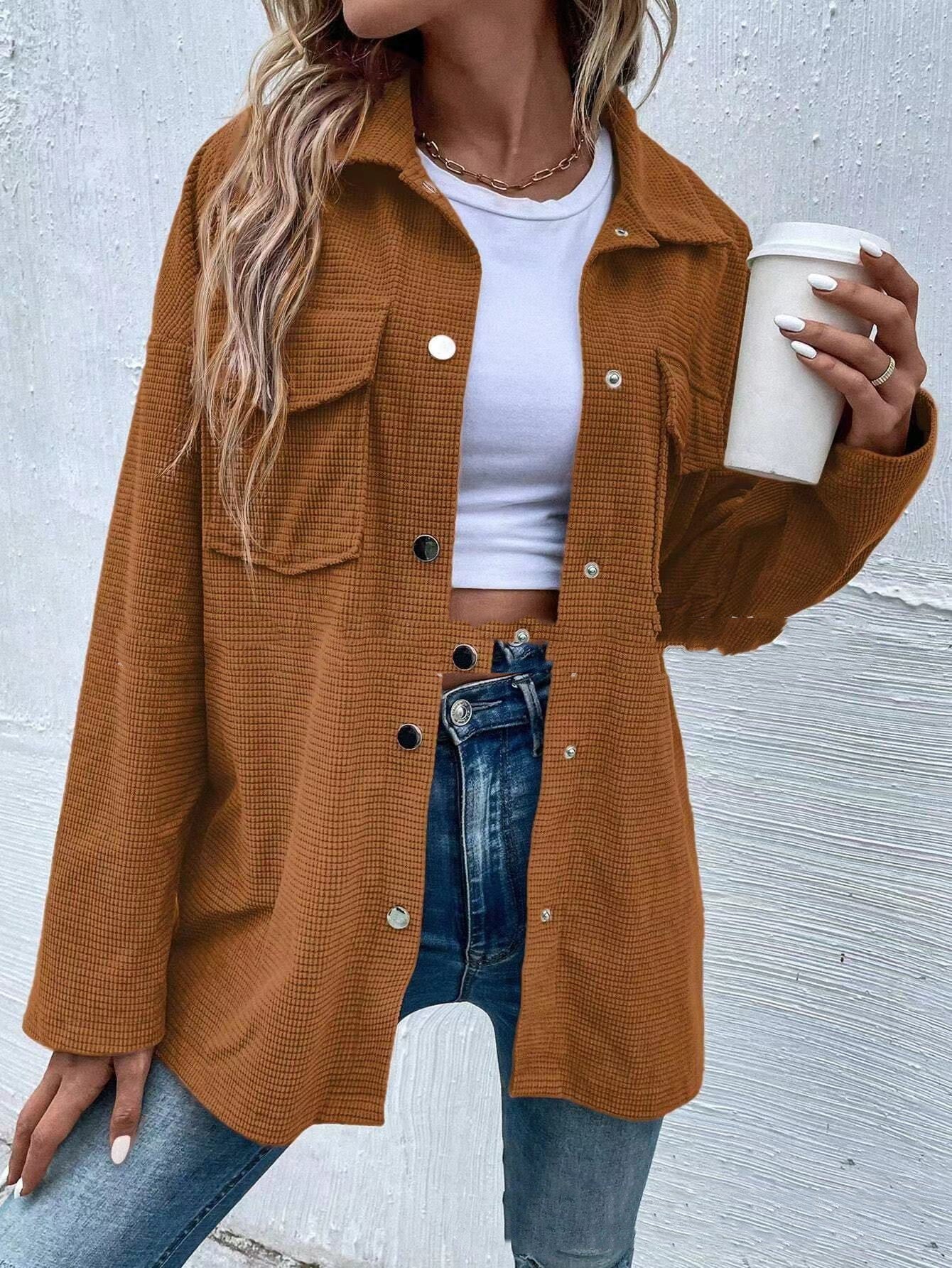 Autumn Retro Lapel Jacket Coat