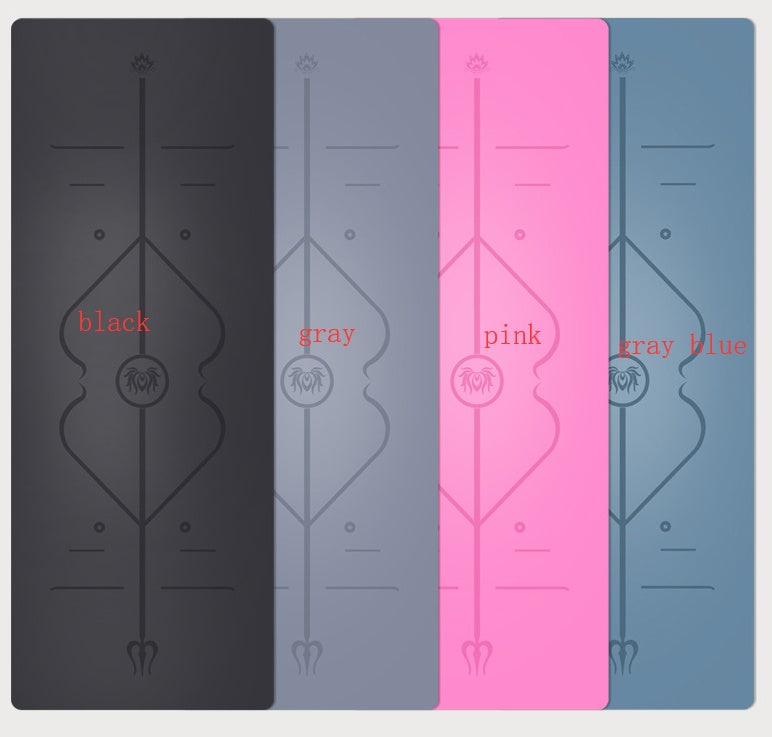 5mm Natural Rubber Suede High-end Non-slip Yoga Mat