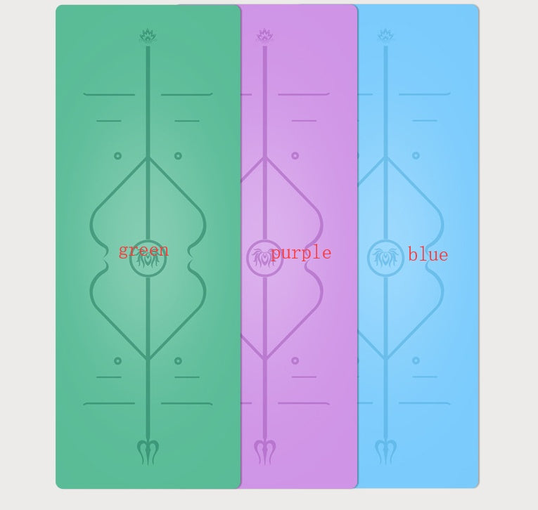 5mm Natural Rubber Suede High-end Non-slip Yoga Mat