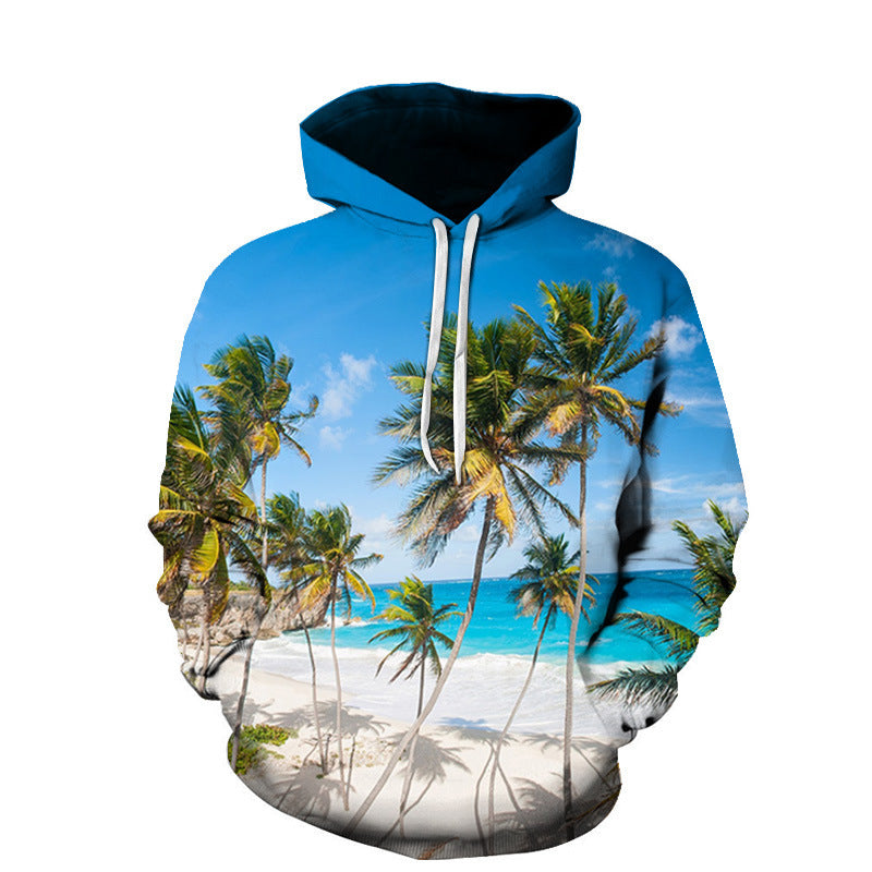 Beach Maple Leaf Couples Sport Sweaters