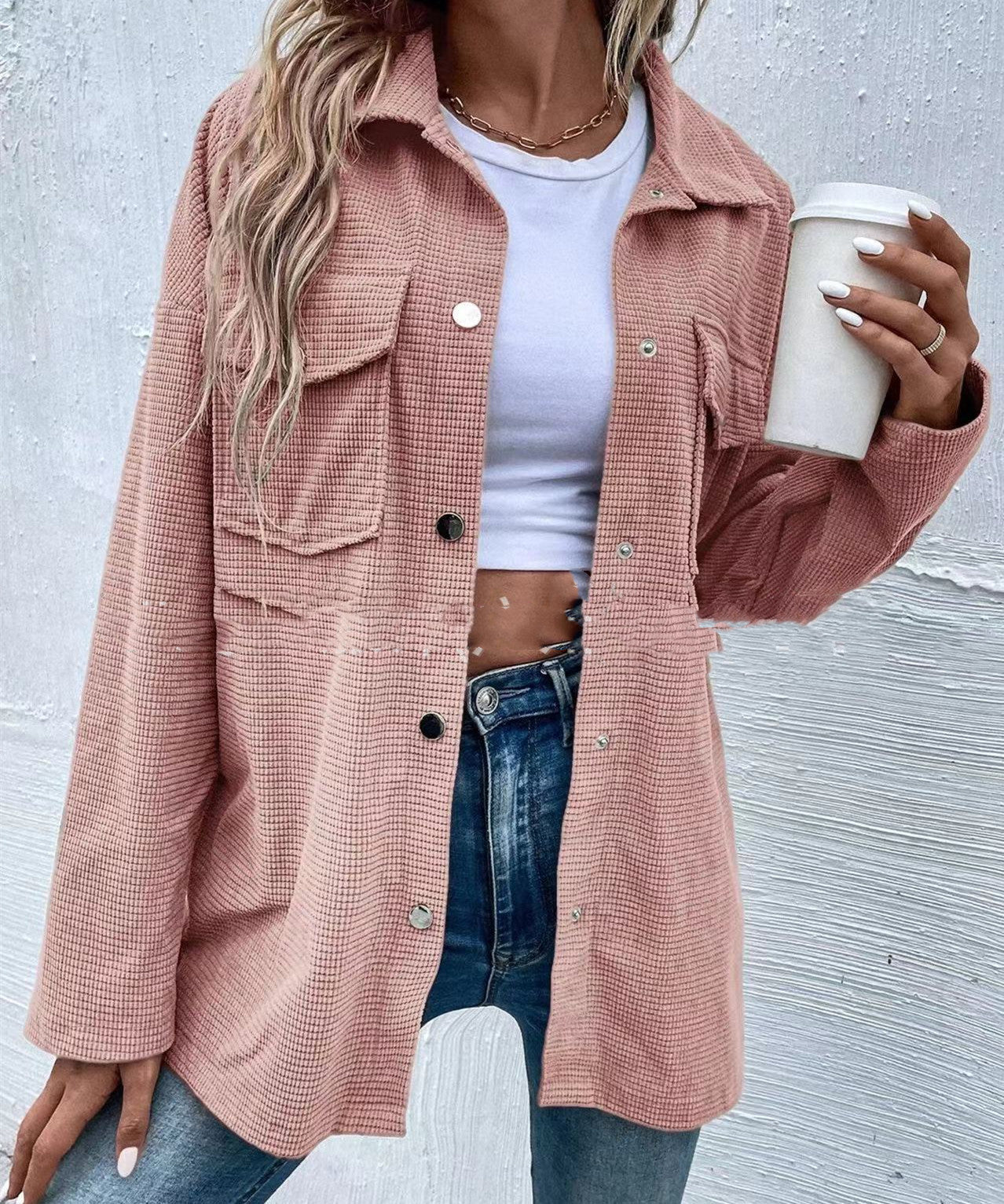Autumn Retro Lapel Jacket Coat