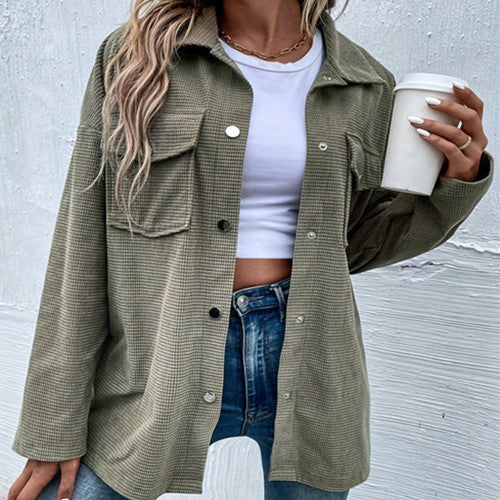 Autumn Retro Lapel Jacket Coat