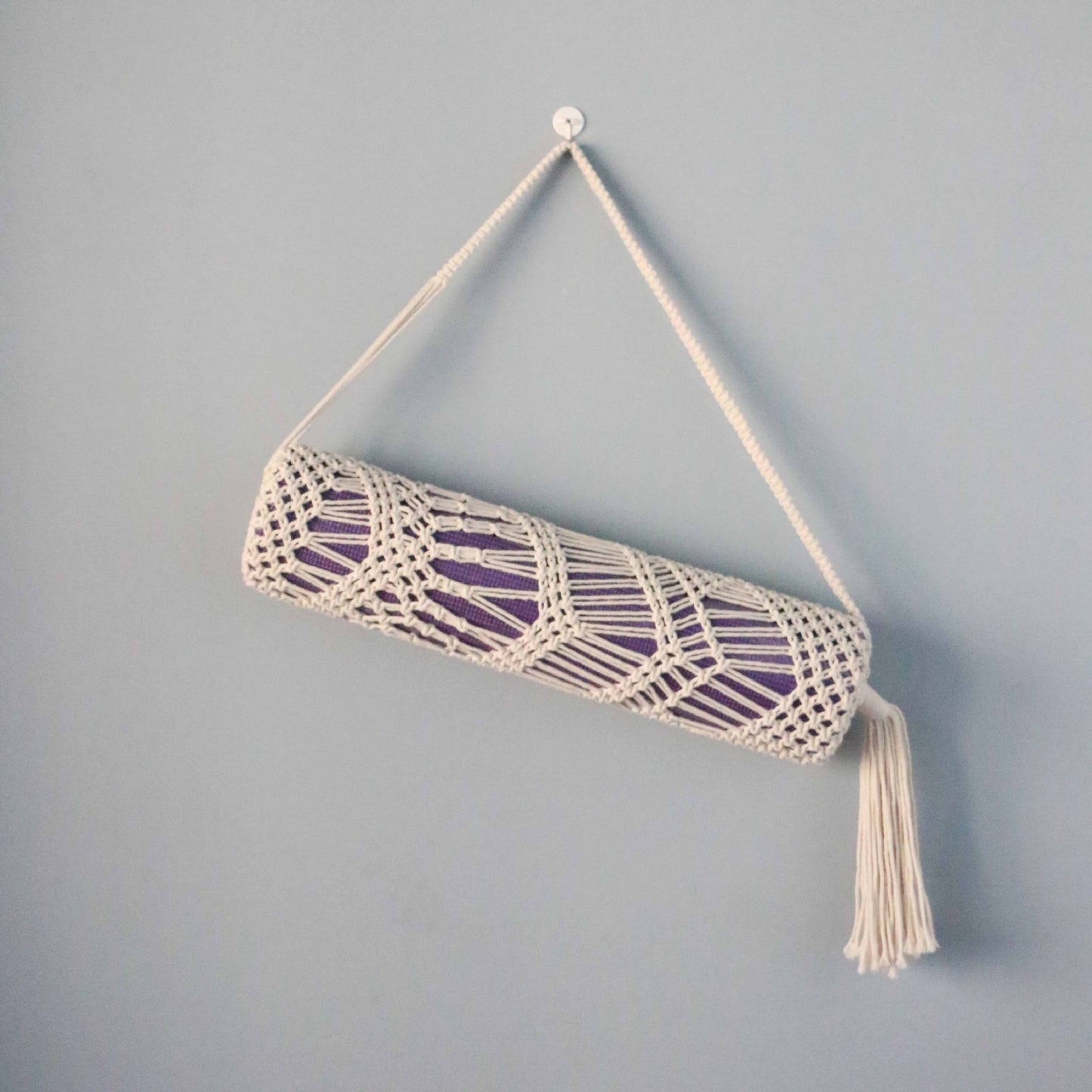 Mesh Pocket Lightweight Portable Hand Knit Yoga Mat
