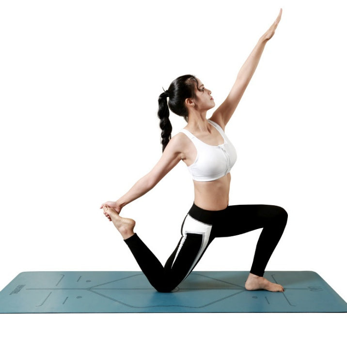 5mm Natural Rubber Suede High-end Non-slip Yoga Mat
