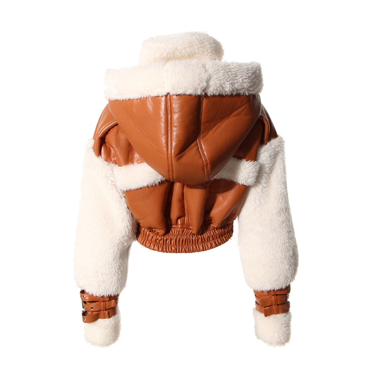 One-piece Lamb Fur Short Jacket