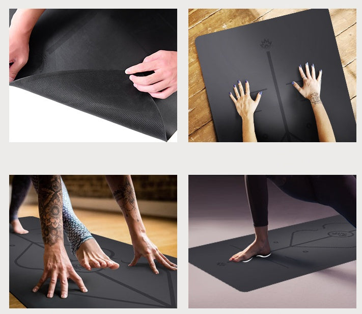 5mm Natural Rubber Suede High-end Non-slip Yoga Mat