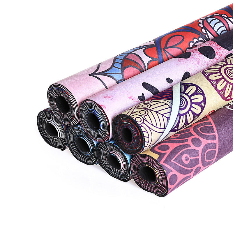 PU Rubber Suede Yoga Mat