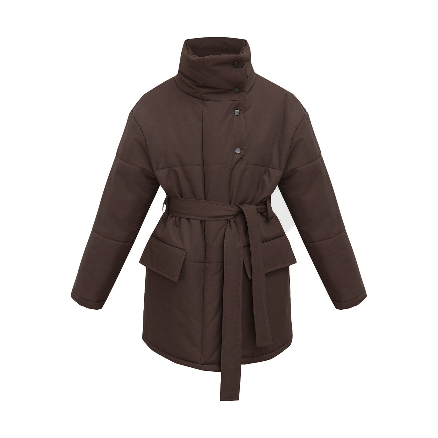 Stand-up Collar Cotton-padded Jacket