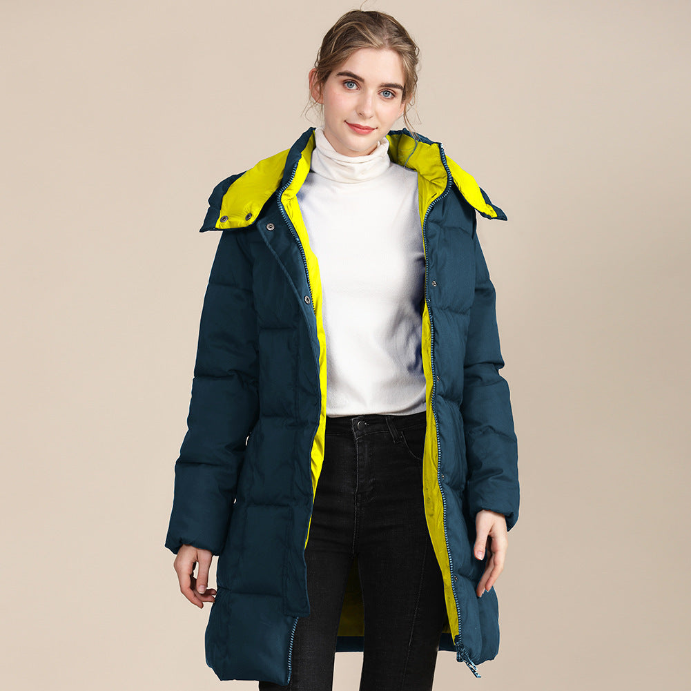 Thickened Contrast Color Cotton Jacket