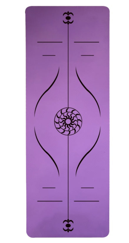 Yoga Mat Posture Line Non-slip Custom Fitness Mat For Beginners Plank Support