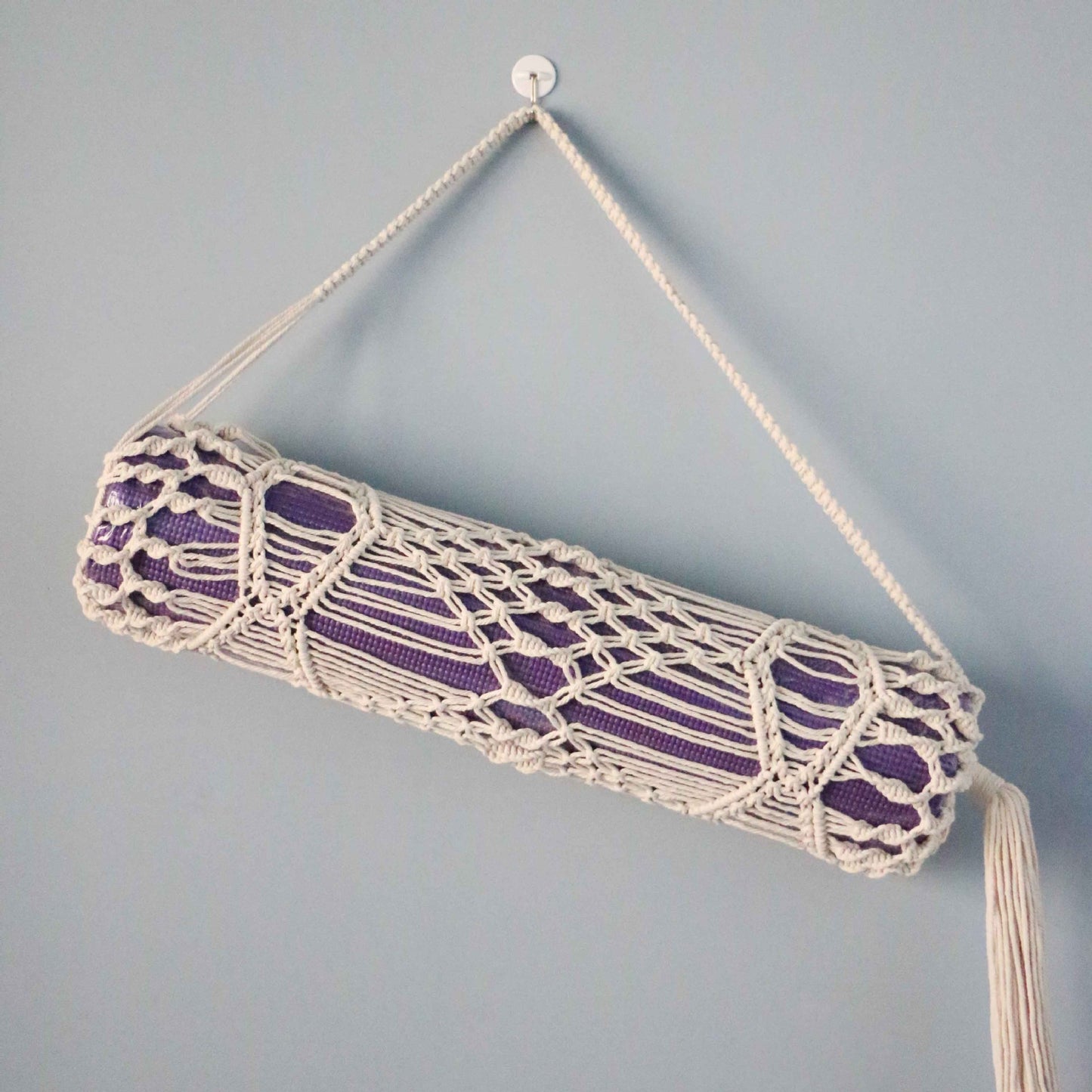 Mesh Pocket Lightweight Portable Hand Knit Yoga Mat