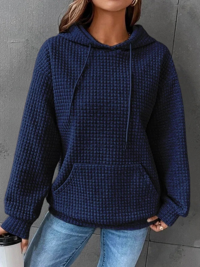 Waffle Sweatshirt Sports Long Sleeve