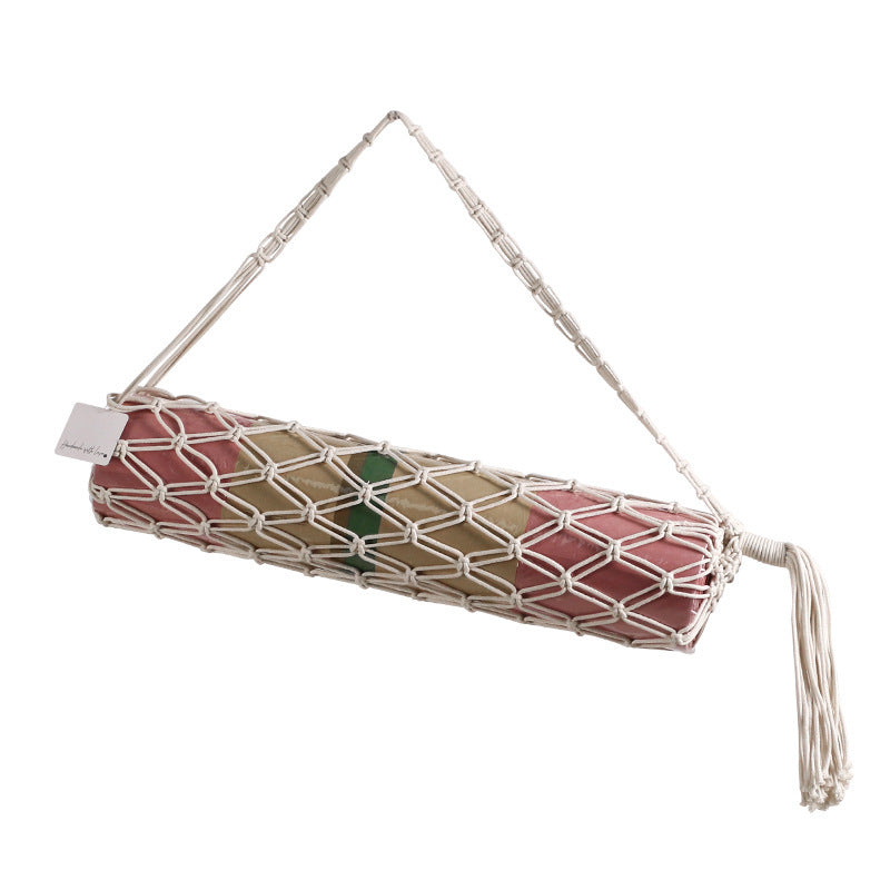 Mesh Pocket Lightweight Portable Hand Knit Yoga Mat