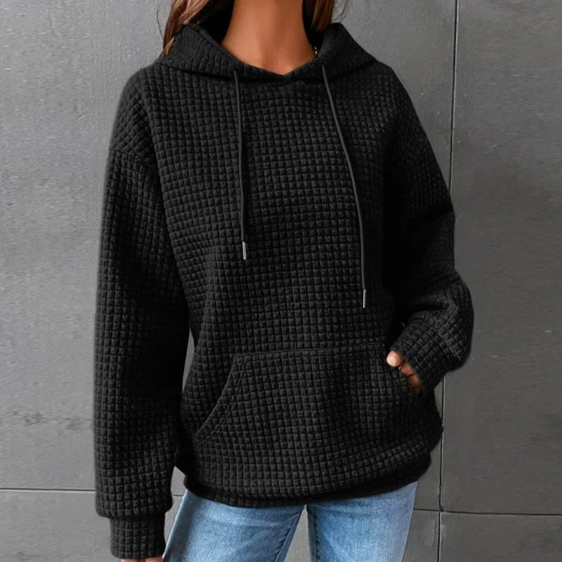 Waffle Sweatshirt Sports Long Sleeve