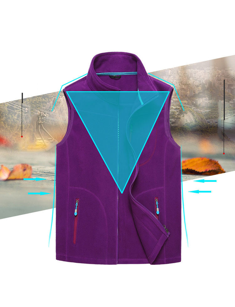 Fleece Vest Couple Style Jacket