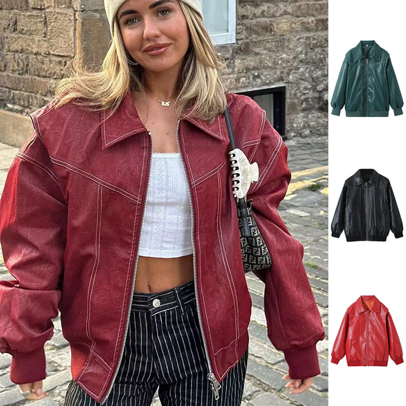 Retro Jacket Cool Stand Collar