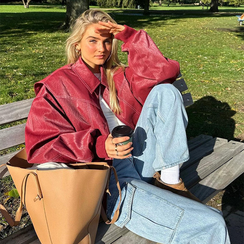 Retro Jacket Cool Stand Collar