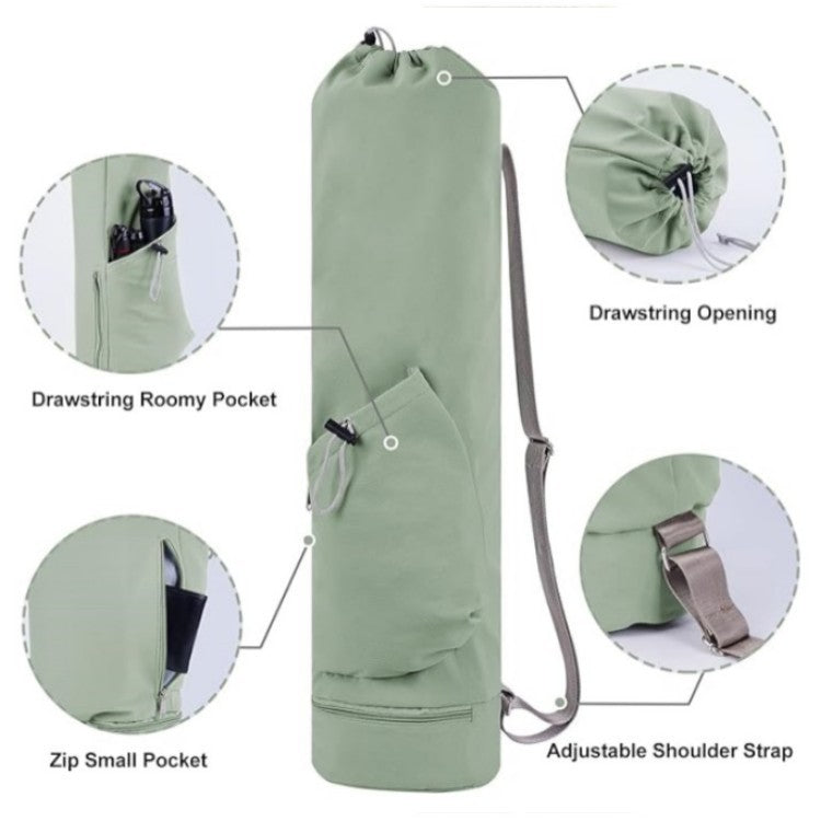 Yoga Mat Bag With Water Bottle Pocket