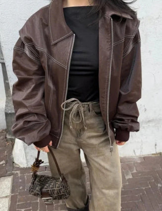 Retro Jacket Cool Stand Collar