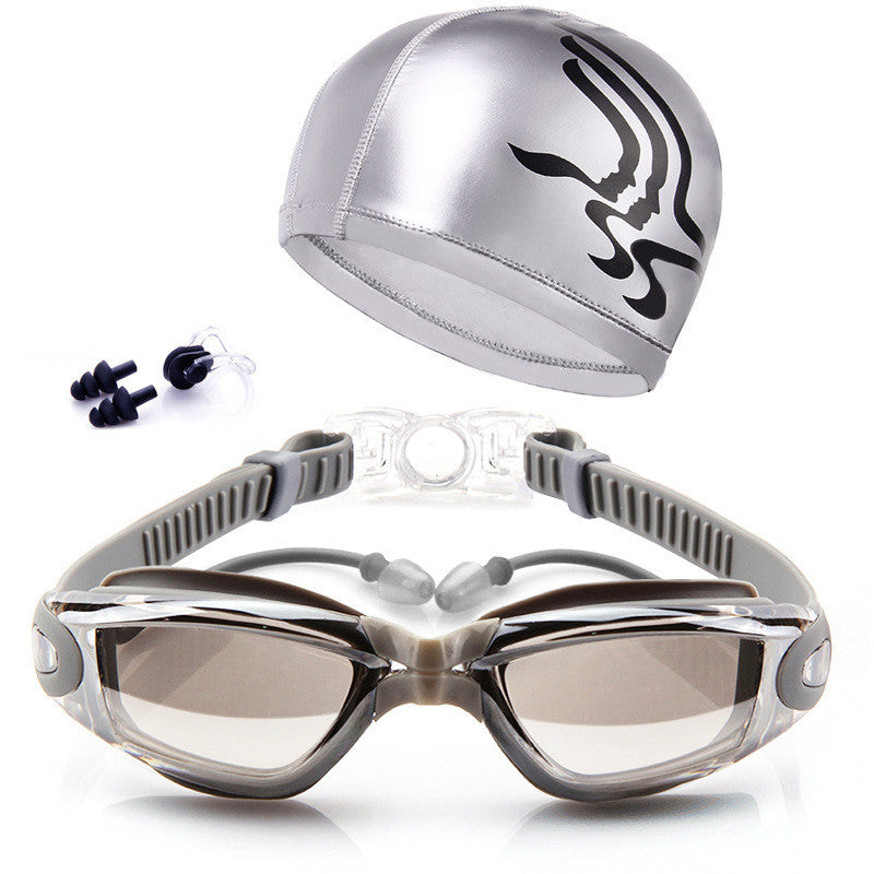 Swimming Goggles Set HD Waterproof Anti Fog