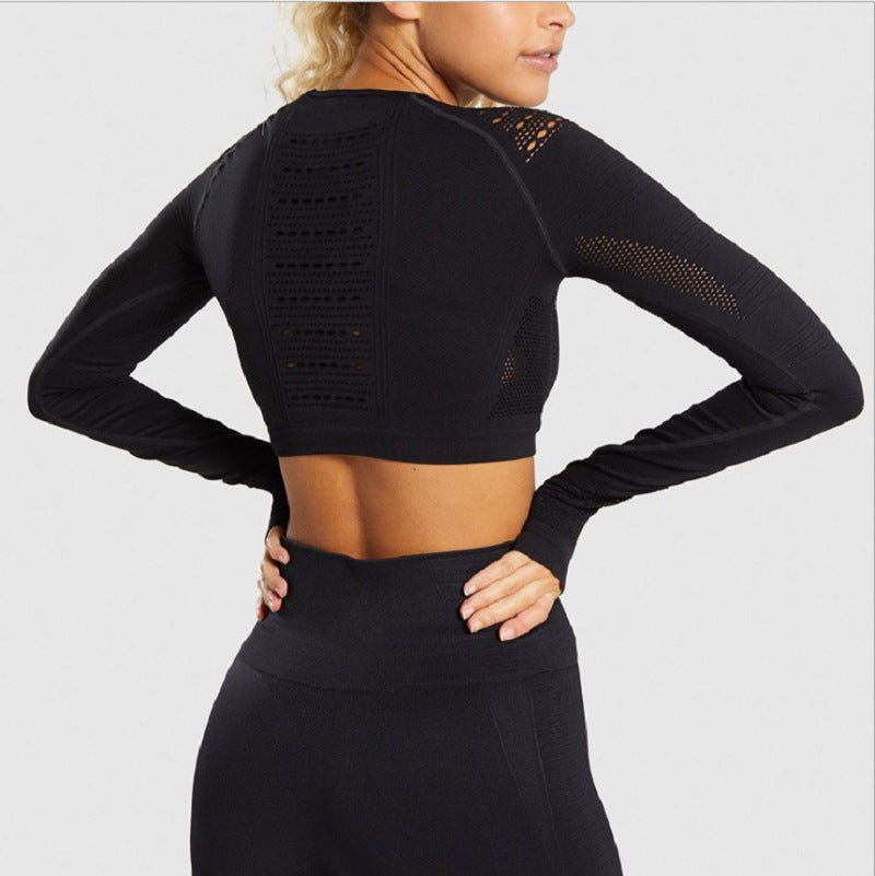 Long Sleeve Sports Yoga Tops