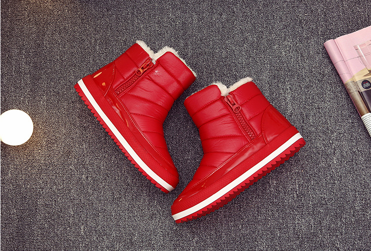Thick-soled warm cotton shoes woman snow boots