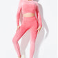 Long Sleeve Suit Women Seamless Gradient Fitness Wear