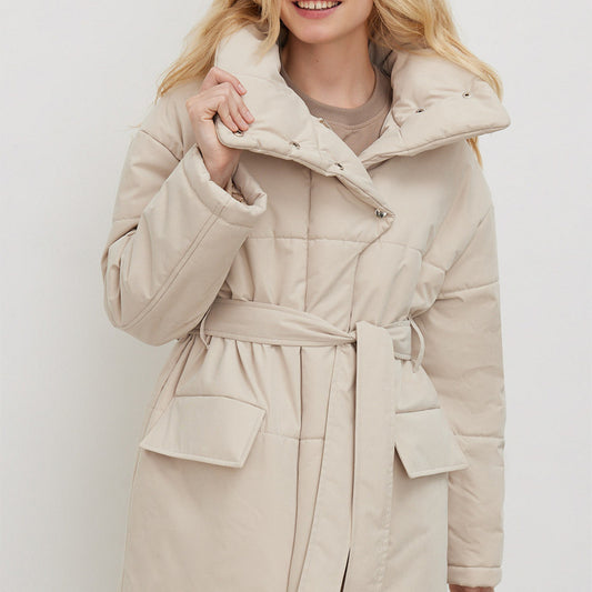 Stand-up Collar Cotton-padded Jacket