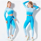 Long Sleeve Suit Women Seamless Gradient Fitness Wear