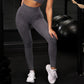 Seamless Yoga Sport Set Leggings Short Sleeve Tops