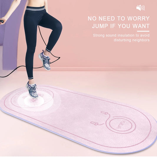 Fitness Mat Elasticity Rope Mat Durable Non-slip High Density Board