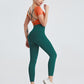 High-waist Hip-hip Leggings Two-piece Suit