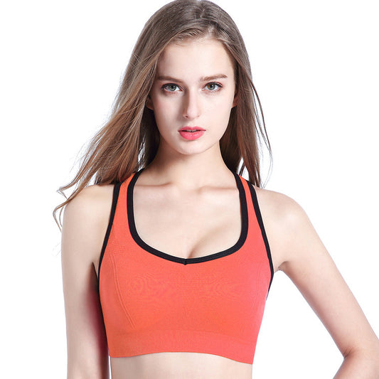 Cross-Border No Rims Shockproof Sports Bra