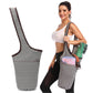 Canvas Yoga Bag Backpack with Large Size Zipper