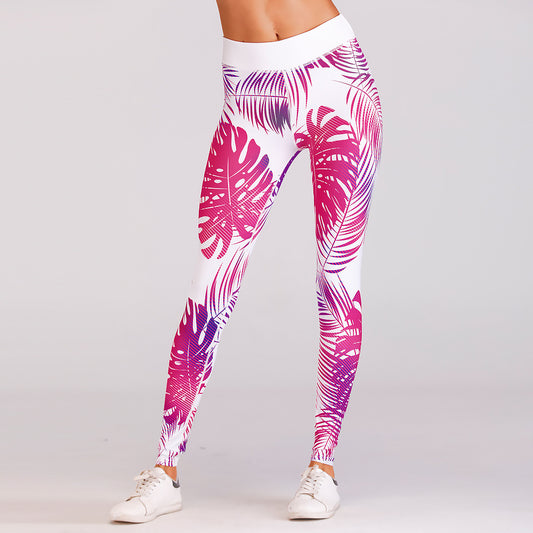 Sexy Red Print Yoga Pants Leggings
