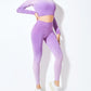 Long Sleeve Suit Women Seamless Gradient Fitness Wear