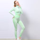 3PCS Yoga Set Seamless Sport Tracksuit