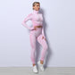 3PCS Yoga Set Seamless Sport Tracksuit