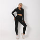 3PCS Yoga Set Seamless Sport Tracksuit