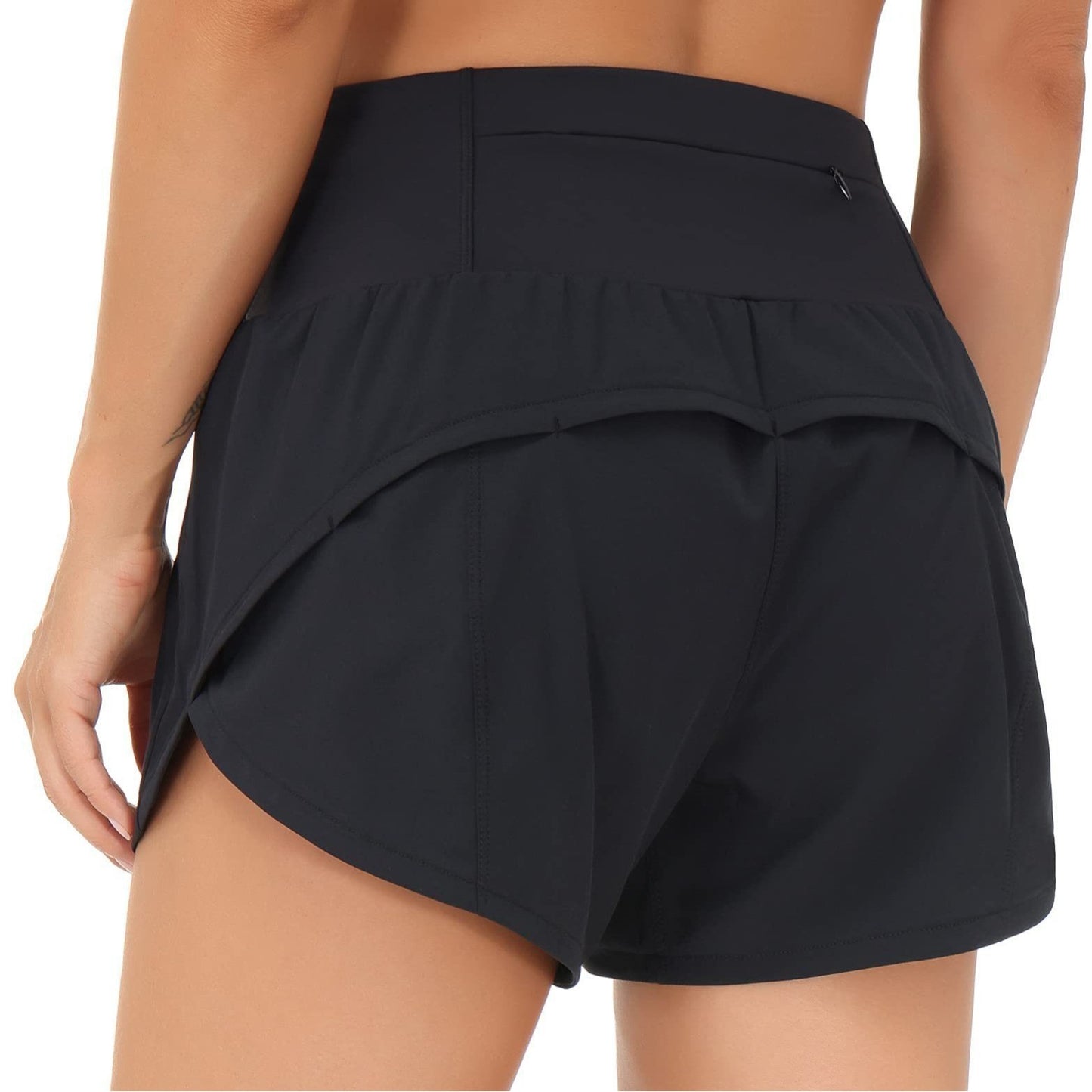 Women's Sports Running Shorts High Waist Pocket Yoga Pants