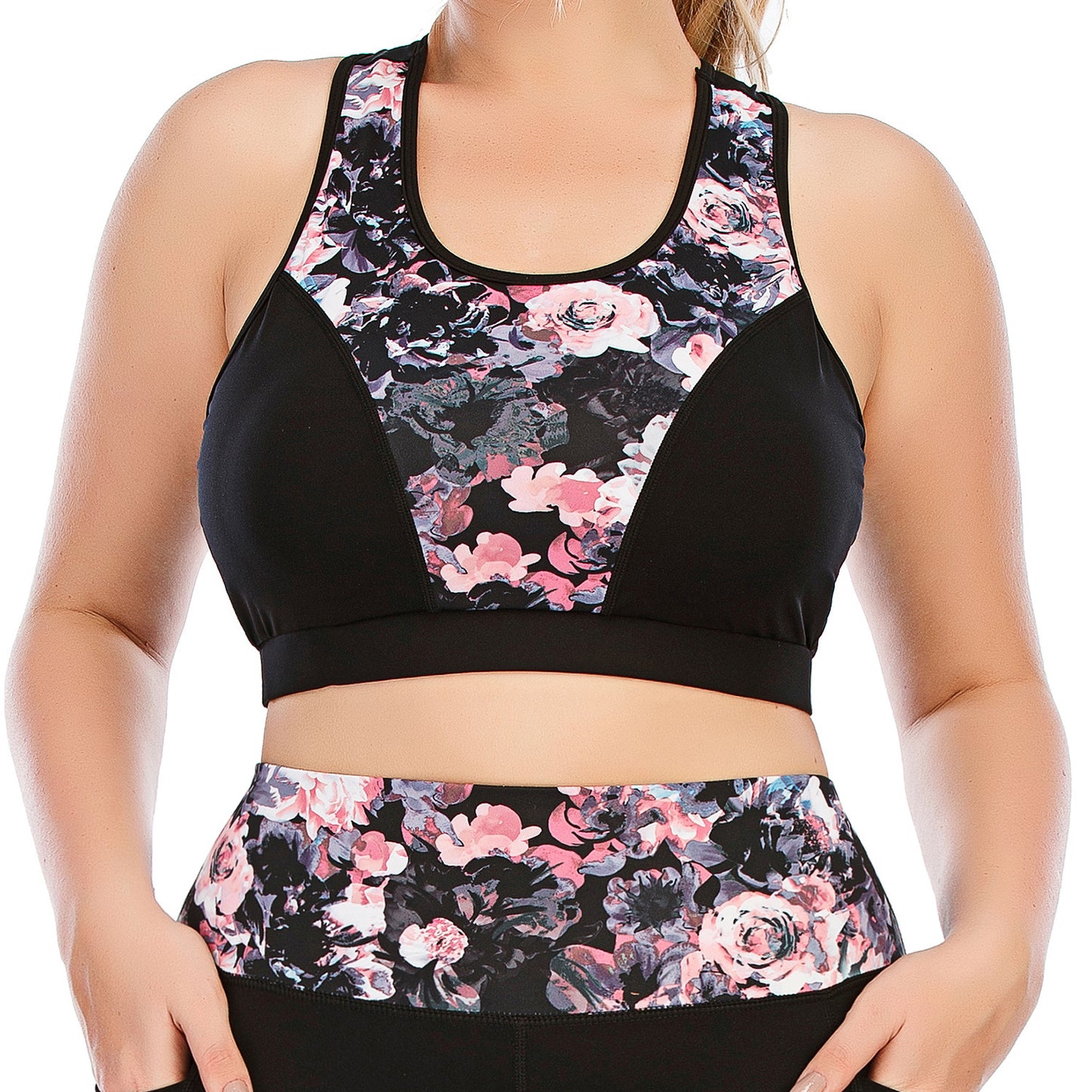 Workout Suit Plus Size Tight Sports Bra