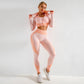 3PCS Yoga Set Seamless Sport Tracksuit