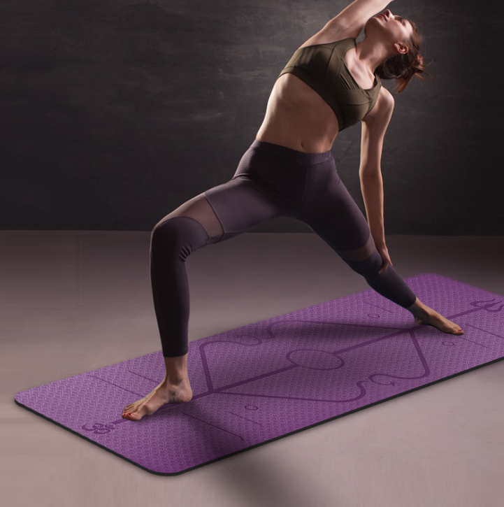 yoga mat body position