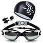 Swimming Goggles Set HD Waterproof Anti Fog