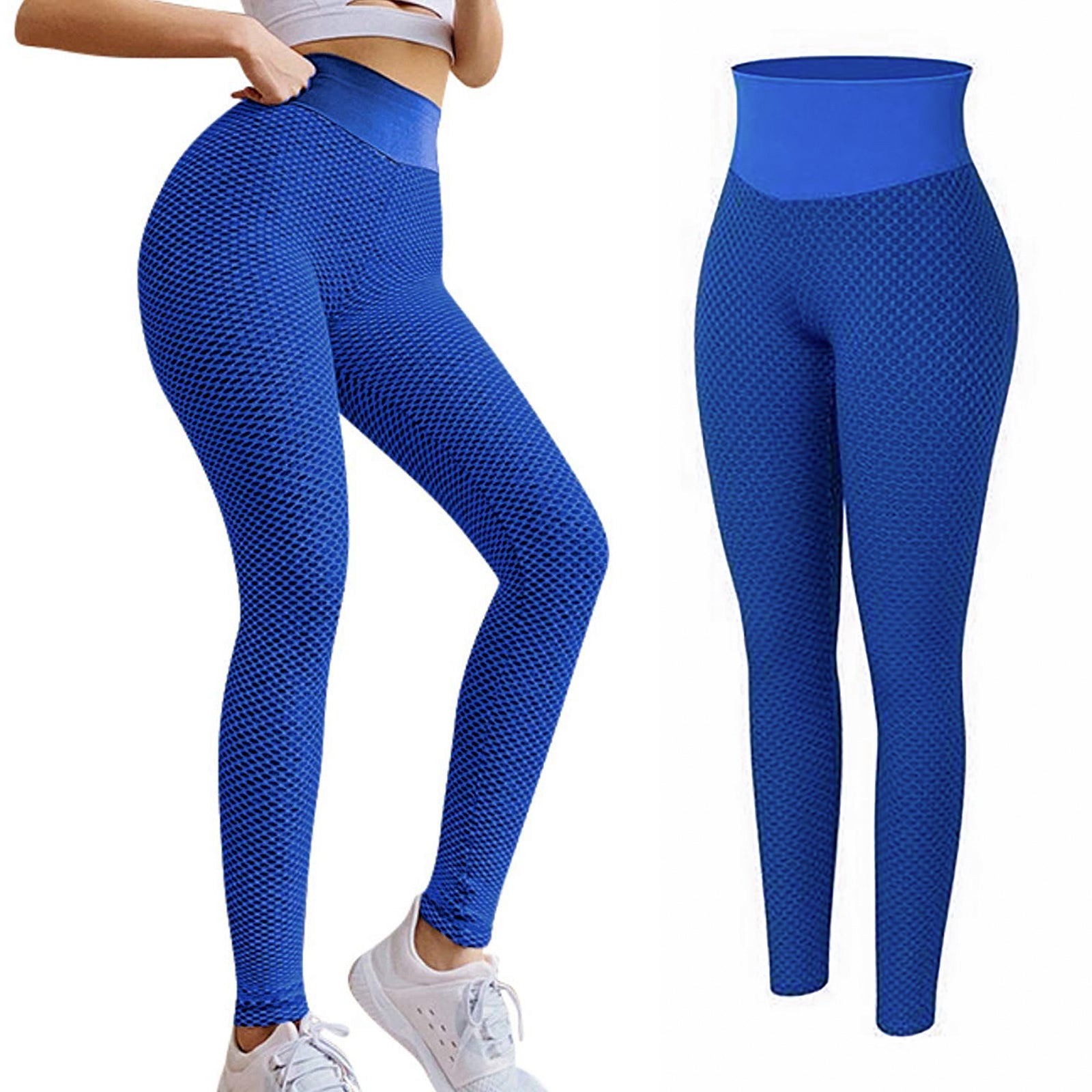  KASAAS Yoga Pants Women TIK Tok Yoga Pants Compression Leggings  Booty Lifting Plus Size Bootcut Leggings Workout Clothing Blue : Sports &  Outdoors